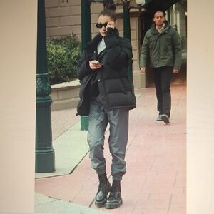 ARITZIA: Black Super Puff 02 Bomber Jacket